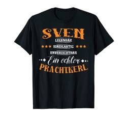 Personalisiertes Shirt mit Name Sven, Prachtkerl, Geschenk T-Shirt von Personalisierte Geschenke und lustiger Spruch Co