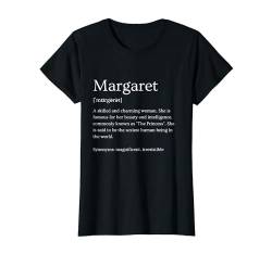 Damen Lustige Bedeutung des Margaretennamens – Margaret personalisierter Name T-Shirt von Personalized Apparel & Meaningful Name Collection