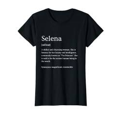 Damen Lustige Selena-Namensbedeutung – Selena personalisierter Name T-Shirt von Personalized Apparel & Meaningful Name Collection