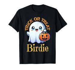 Birdie Personalisierter Name Cute Ghost Halloween T-Shirt von Personalized Name Apparel