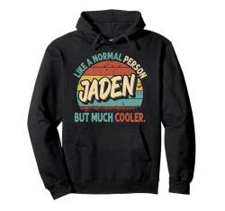 JADEN Wie eine normale Person, aber viel cooler Vintage Pullover Hoodie von Personalized Vintage Apparel.