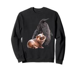 Cute Pesto The Penguin And Moo Deng Baby Hippo Sweatshirt von Pesto The Penguin And Moo Deng Tee