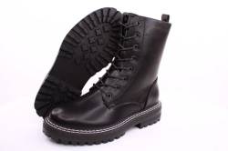 Peter Erikson Damen Schnürstiefel Schnürung und Reißverschluss in SCHWARZ mit Warmfutter Y 18650-Y22002-37-BLACK-G von Peter Erikson