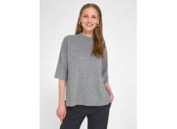 PETER HAHN Strickpullover Damen Schurwolle, grau von Peter Hahn