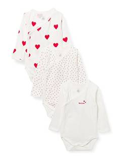 Petit Bateau Baby MädchenLangarm-Body für Neugeborene (3er Pack) , Variante 1, 3 Monate von Petit Bateau