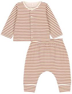 Petit Bateau Unisex Baby2-teiliges Set (2er Pack) , Weiss Avalanche / Braun Cina, 0-3 Monate von Petit Bateau