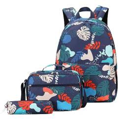 Rucksack Teenager Mädchen Schulrucksack Mädchen Teenager Rucksack Schule Schultasche Damen School Bag Backpack Uni Rucksack Jugendliche Mädchen Freizeitrucksack Schulrucksack Oberstufe Mädchen Blau von Peuignao