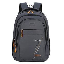 Schulrucksack Mädchen Jungen Teenager Rucksack Schule School Backpack Schultasche Geräumiger Schul Rucksack Jugendliche Mädchen Travel Laptop College Backpack Uni SchulOberstufe Schultaschen Grau von Peuignao