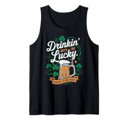 Mit dem glücklichen Jubel zum irischen St. Patrick's Day trinken Tank Top von Pheezneek