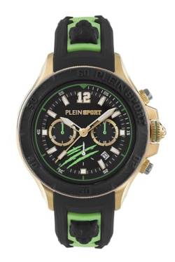 Plein Sport Herren Uhr Chronograph Analog Quarz Warrior TECH PS6BA0424 Silikon von Philipp Plein