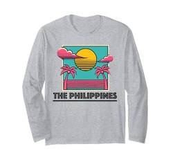 Philippinisches Souvenir Filipino Pride Travel für Herren, Damen und Jungen Langarmshirt von Philippines Filipino Souvenir Clothing Apparel