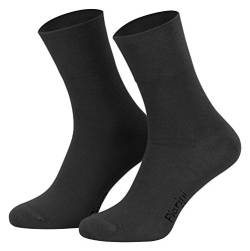 47-50 - 8 Paar Business Socken, Anzugsocken ohne Gummibund Baumwolle - Herren Damen - 8er Pack - anthrazit von Piarini