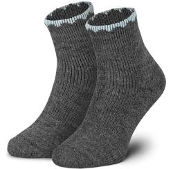 Piarini 1 Paar Frotteesocken aus Alpaka & Wolle I Warme Winter Damen Frottee Socken I Anthrazit 35 38 von Piarini