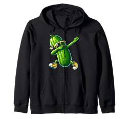 Dabbing Pickle Tanzende Gurke Vegan Food Lover Humor Kapuzenjacke von Pickle Dabbers Funny Vegans & Vegetable Lovers