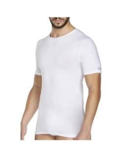 PIERRE CARDIN PCU 100 Herren-T-Shirt aus Baumwolle, Kragenschützer, Weiß, Schwarz, 3 Stück, Weiß, XXL von Pierre Cardin