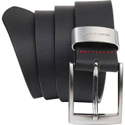 Pierre Cardin Leder-Gürtel Herren 40 mm breit, Gürtel Herren Vollledergürtel schwarz/braun, Größe/Size:135, Farbe/Color:schwarz von Pierre Cardin