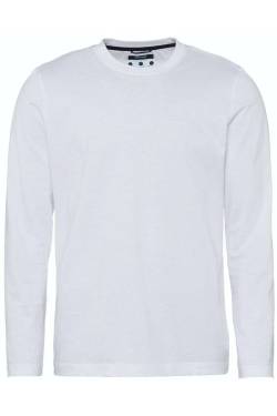 Pierre Cardin Modern Fit Longsleeve weiss, Meliert von Pierre Cardin