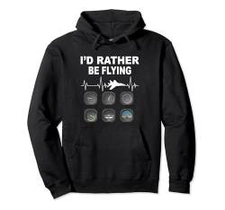 Airplane Pilot Heartbeat Airplane Herren Piloten-T-Shirts Pullover Hoodie von Pilot Gear Pilot Speed Alright