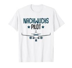 Nachwuchs Pilot Flugzeug Kinder Junge T-Shirt von Pilot Geschenke