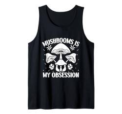 Morchelpilze My Obsession Pilzjäger Tank Top von Pilzgeschenke Für Männer Frauen Pilzsammer Shirts