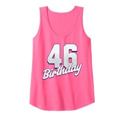 Damen 46. Geburtstag 46 Jahre Pink Girl Tank Top von Pink Birthday Celebration Designs