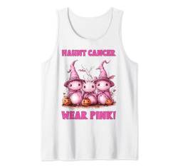 In October We Wear Pink Axolotls Halloween Breast Cancer Tank Top von Pink Breast Cancer Awareness Halloween Costume