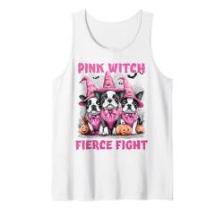 In October We Wear Pink Boston Terrier Breast Cancer Costume Tank Top von Pink Breast Cancer Awareness Halloween Costume