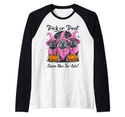 In October We Wear Pink Cane Corso Halloween Breast Cancer Raglan von Pink Breast Cancer Awareness Halloween Costume