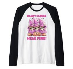 In October We Wear Pink Chihuahua Halloween Breast Cancer Raglan von Pink Breast Cancer Awareness Halloween Costume