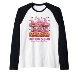 In October We Wear Pink Papillon Halloween Breast Cancer Raglan von Pink Breast Cancer Awareness Halloween Costume