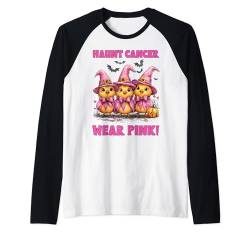 In October We Wear Pink chicken Halloween Breast Cancer Raglan von Pink Breast Cancer Awareness Halloween Costume