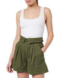 Pinko Damen Judo Shorts GABARDINA MORBIDA Badehose, X20_Verde Fucile, 42 von Pinko