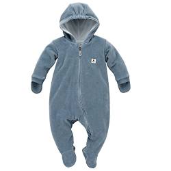 Pinokio Baby Warm Overall Romantic, 80% cotton, 20% Polyester Blue Velour, Girls Gr. 56-74 (68) von Pinokio