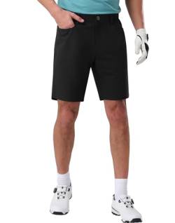 Pioneer Camp Herren Golfshorts Stretch Golf Half Pants Kurze Hose mit 3 Taschen Schwarz Größe:30 von Pioneer Camp