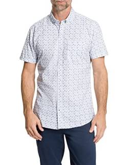 Pioneer Herren Shirt Button Down Hemd, Powder Blue Muster, XL von Pioneer