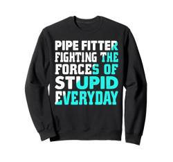 Lustiges Sanitär-Grafikdesign Klempner Papa Ehemann Männer Sweatshirt von Pipefitter & Plumber Gifts For Men