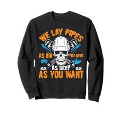 Lustiges Sanitär-Grafikdesign Klempner Papa Ehemann Männer Sweatshirt von Pipefitter & Plumber Gifts For Men