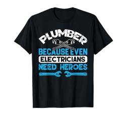 Lustiges Sanitär-Grafikdesign Klempner Papa Ehemann Männer T-Shirt von Pipefitter & Plumber Gifts For Men