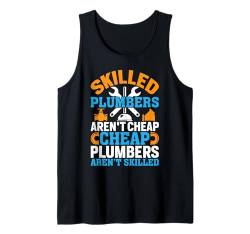 Lustiges Sanitär-Grafikdesign Klempner Papa Ehemann Männer Tank Top von Pipefitter & Plumber Gifts For Men