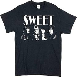 Sweet Band Glam Rock t Shirts Men Black XL von Pit