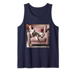 Pitbull Mama Shirt Hund Papa American Pitbull Terrier Doggie Tank Top von Pitbull Gifts and Doggie Shirts