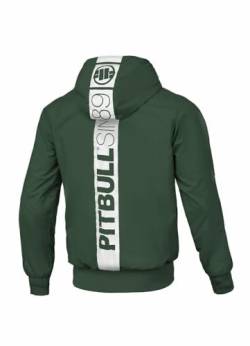 Pitbull Herren Übergangsjacke mit Kapuze Windjacke Pit Bull West Coast Athletic Hilltop Männer Windbreaker Frühlingsjacke mit Aufdruck auf der Rückseite Jacke XL von Pitbull