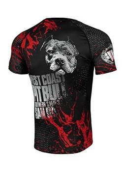 Rashguard Herren Pit Bull West Coast Sport-T-Shirt Training Blood Dog II XL von Pitbull