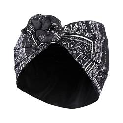 Stirnband Damen Blumendruck Elastische Bandana-Draht-Kopfband geknotete Mode-Tie-Schal Hairband Kopfschmuck for Frauen Haarschmuck Stirnband (Size : CD1315-D) von PiurUf