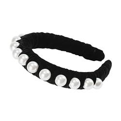 Stirnband Damen Elegante Perlenstirnband for Frauen Haarschmuck Haarbänder Mode Mädchen Haarreifen Band Ornament Braut Hochzeit Headwear Stirnband (Size : 5) von PiurUf