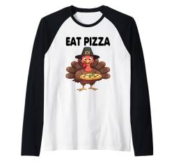 Eat Pizza Thanksgiving Shirt - Thanksgiving Truthahn Raglan von Pizza Thanksgiving Store