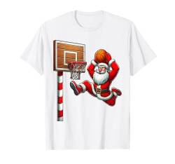 Weihnachtsmann Basketballspieler Weihnachten Weihnachten T-Shirt von Play with Santa