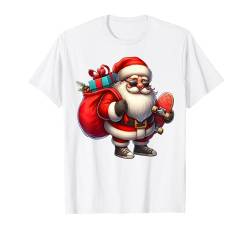 Weihnachtsmann Skateboarder Skateboarding Skater Weihnachten Weihnachten T-Shirt von Play with Santa