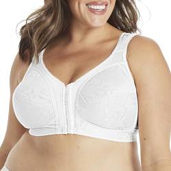 Playtex Damen Plus Size Front Close BH mit Flex Back - Weiß - 105C von Playtex