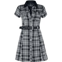 Poizen Industries Kurzes Kleid - Adelaide Dress - XS bis XXL - für Damen - Größe M - schwarz/grau/weiß von Poizen Industries